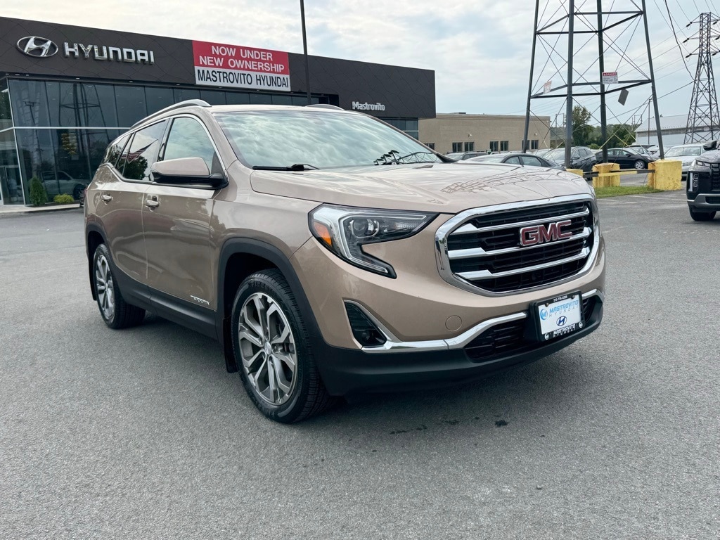 Used 2018 GMC Terrain SLT with VIN 3GKALVEXXJL295373 for sale in New York Mills, NY