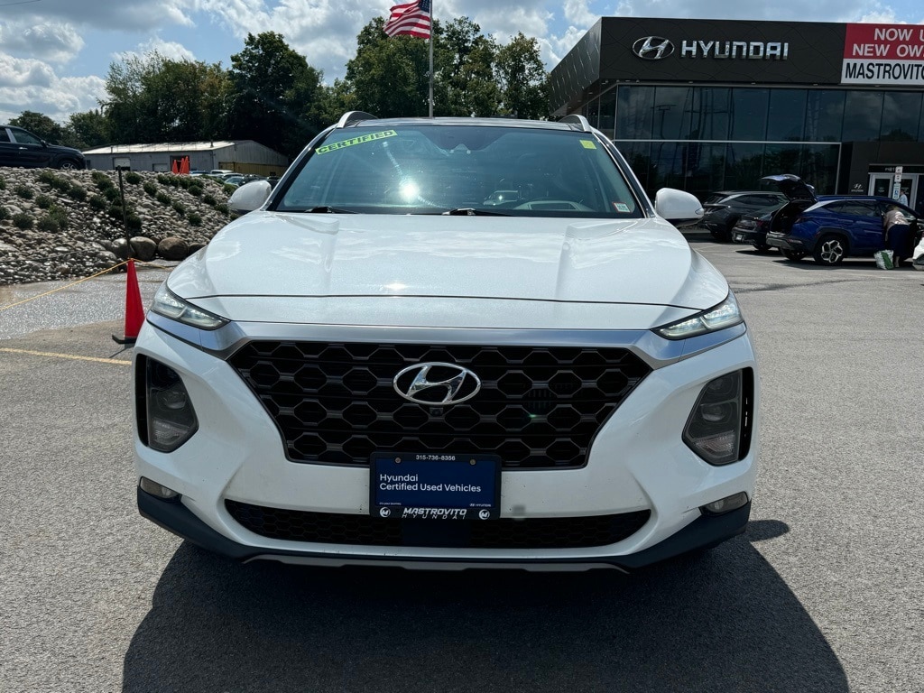 Certified 2019 Hyundai Santa Fe Ultimate with VIN 5NMS5CAA7KH024673 for sale in New York Mills, NY