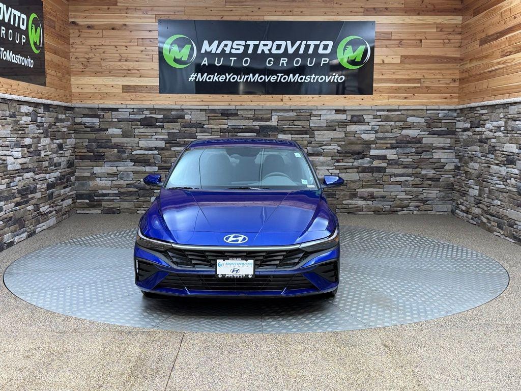 New 2026 Hyundai Elantra Hybrid Blue Sedan