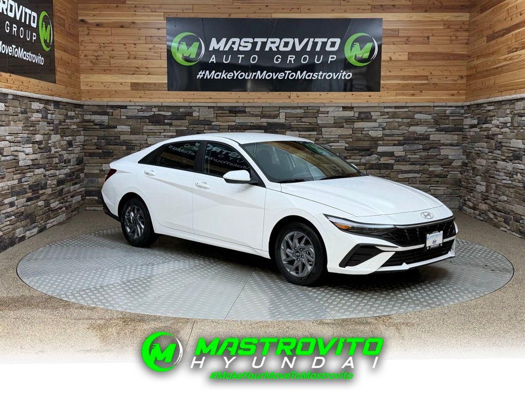 New 2026 Hyundai Elantra Hybrid Blue Sedan