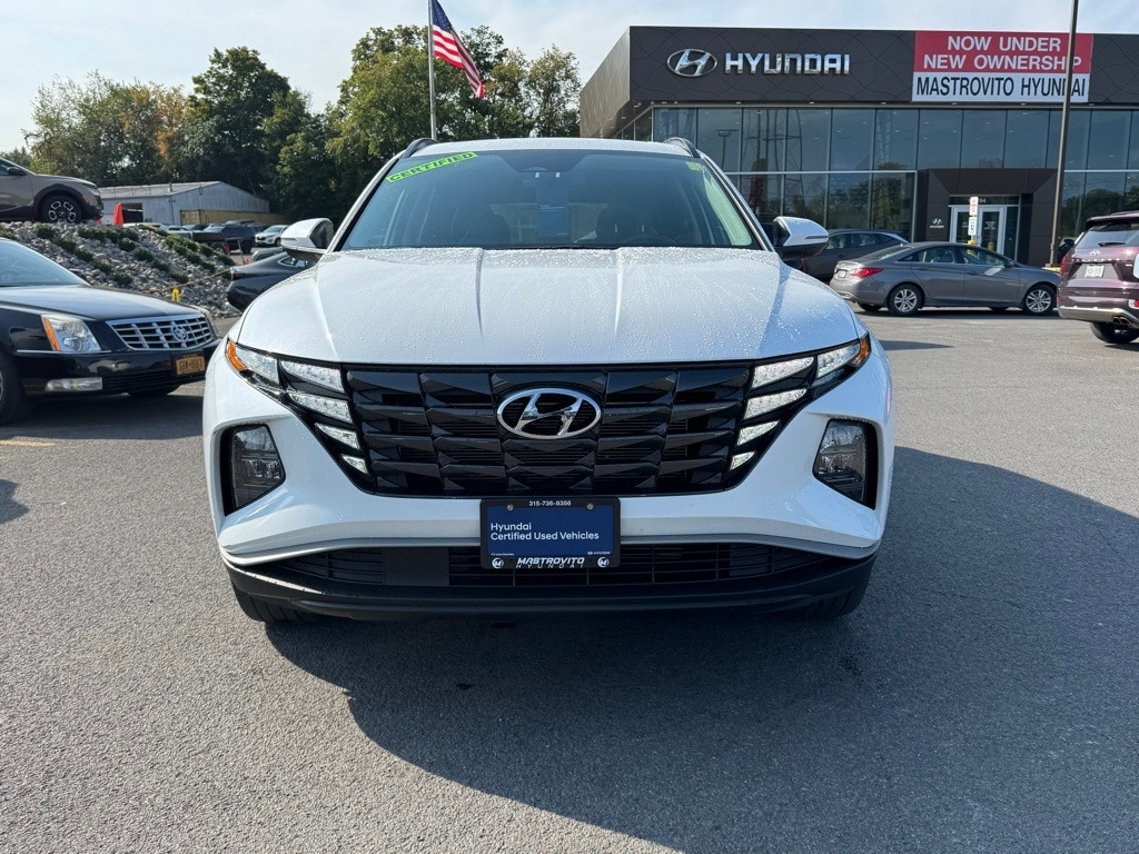 Certified 2022 Hyundai Tucson SEL with VIN 5NMJFCAE3NH056004 for sale in New York Mills, NY