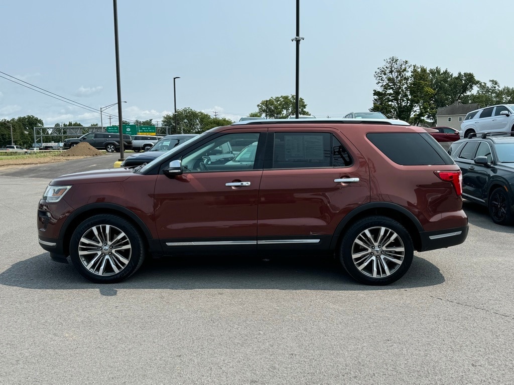 Used 2018 Ford Explorer Platinum with VIN 1FM5K8HT0JGB25243 for sale in New York Mills, NY