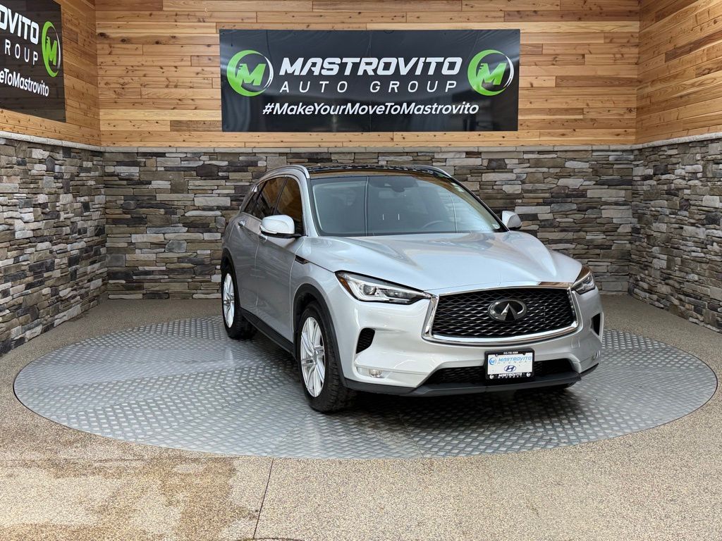 Used 2019 INFINITI QX50 Luxe with VIN 3PCAJ5M38KF146637 for sale in New York Mills, NY