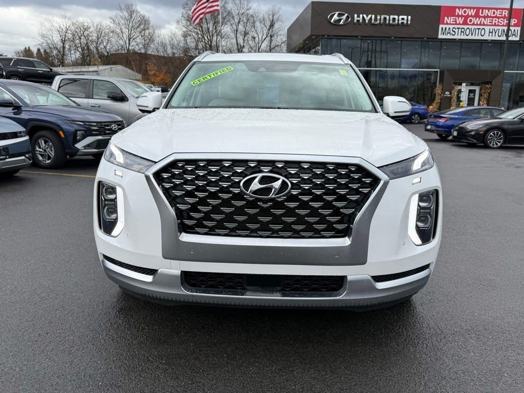 Certified 2021 Hyundai Palisade Calligraphy with VIN KM8R7DHE1MU275087 for sale in New York Mills, NY