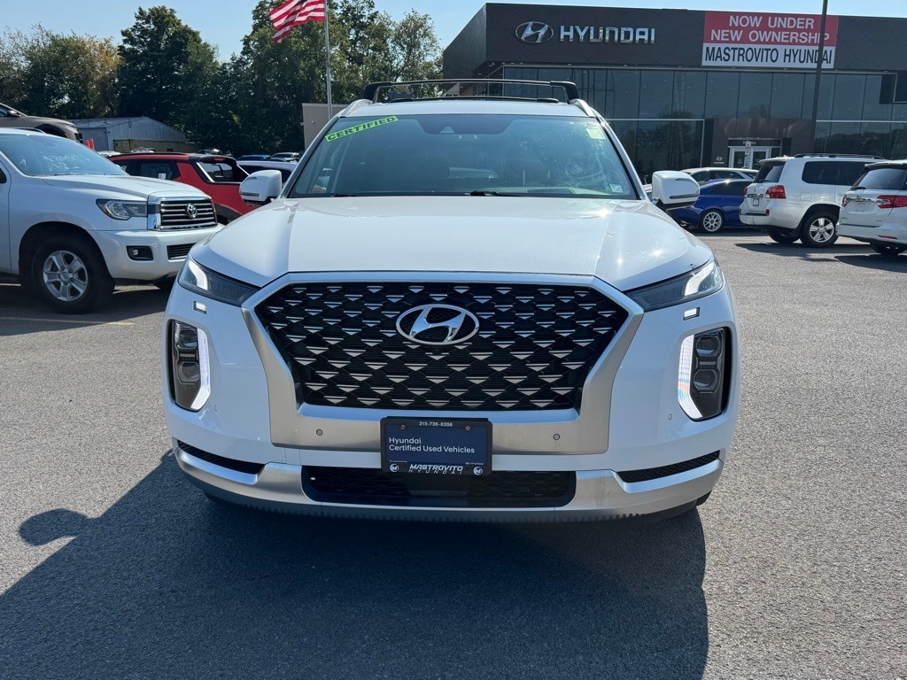 Certified 2021 Hyundai Palisade Calligraphy with VIN KM8R7DHE3MU317601 for sale in New York Mills, NY