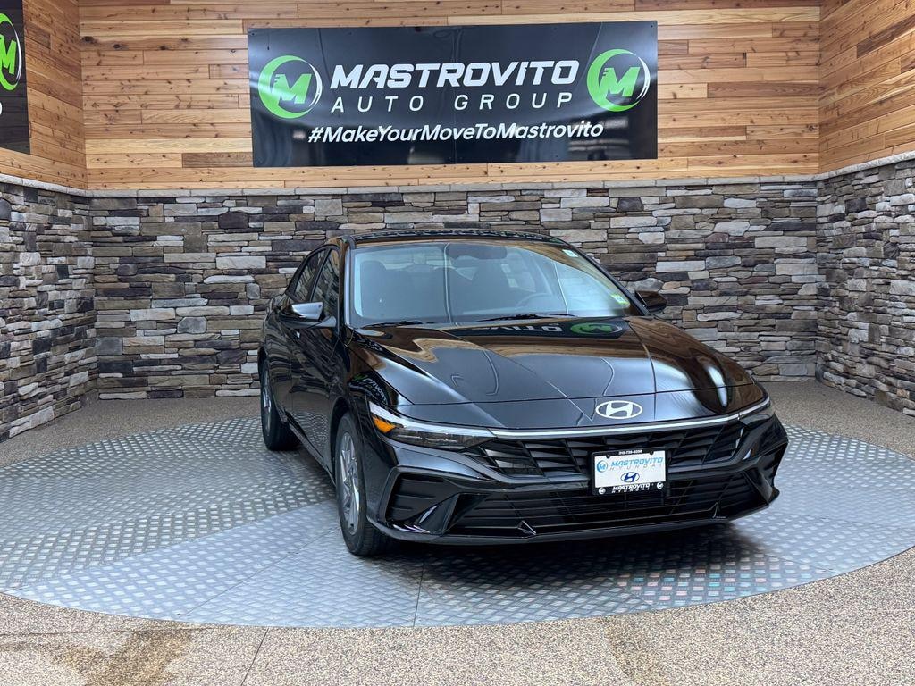 New 2026 Hyundai Elantra Hybrid Blue Sedan