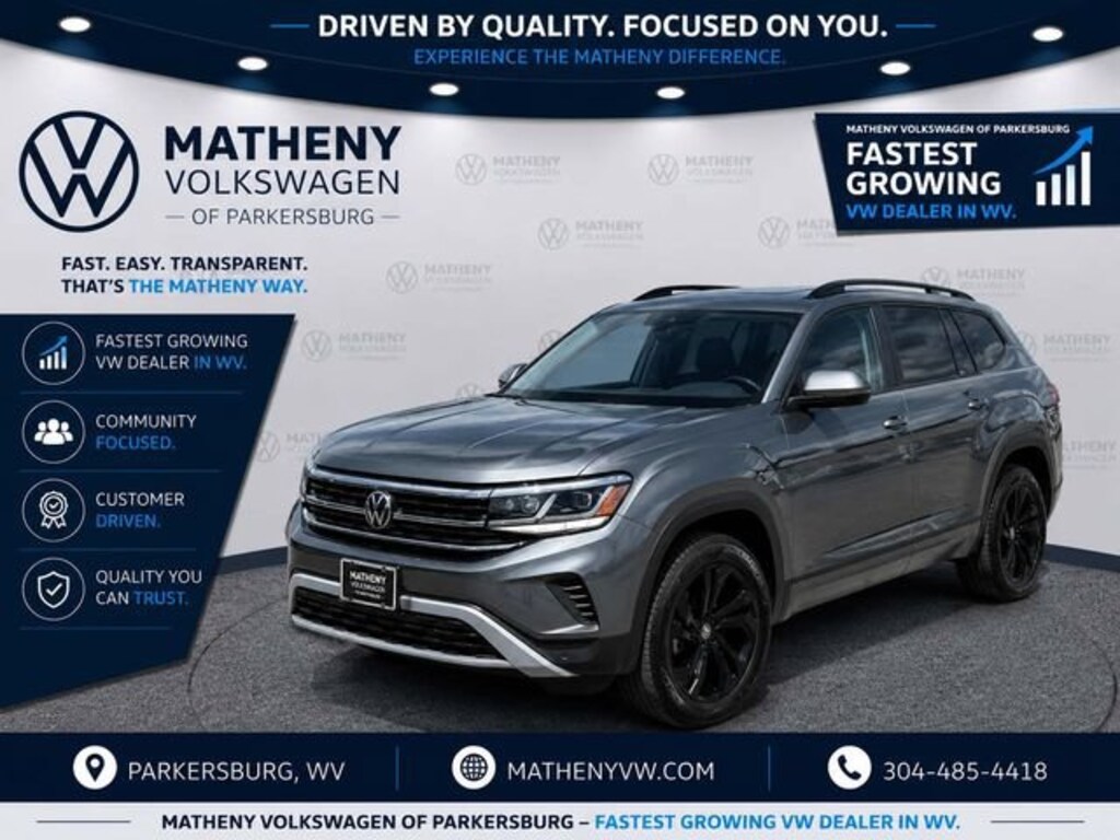 Used 2022 Volkswagen Atlas 3.6L V6 SE w/Technology SUV