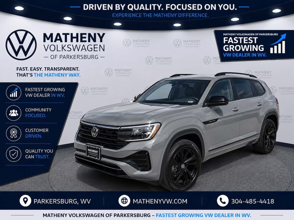 Certified 2025 Volkswagen Atlas Cross Sport 2.0T SEL R-Line Black SUV