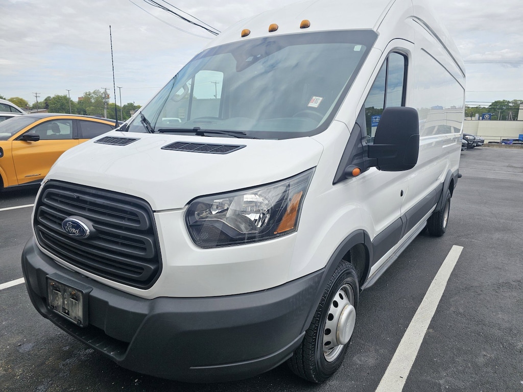 Used 2017 Ford Transit-350 w/Sliding Pass-Side Cargo-Door & 10,360 lb. GVWR Van High Roof HD Extended-Length Cargo Van