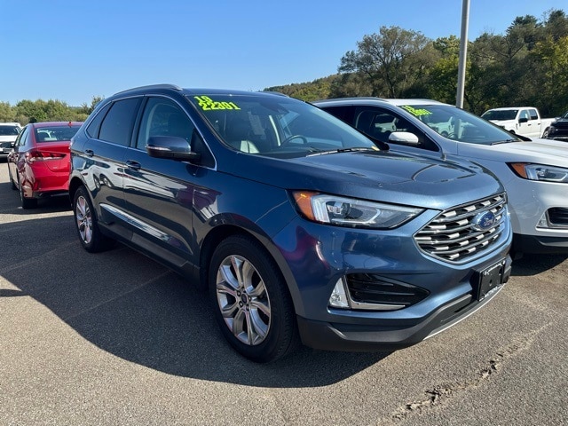 Used 2019 Ford Edge Titanium with VIN 2FMPK4K94KBC67036 for sale in Norwich, NY