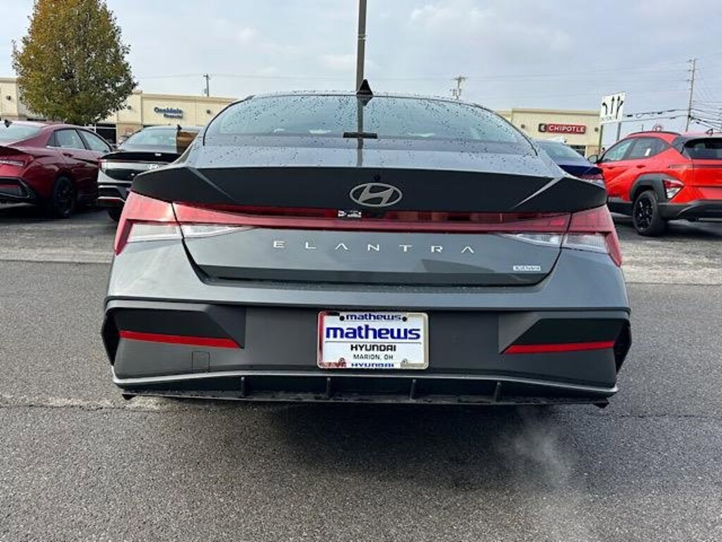New 2026 Hyundai Elantra Hybrid Blue Sedan