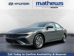 2026 Hyundai Elantra Hybrid Blue Sedan