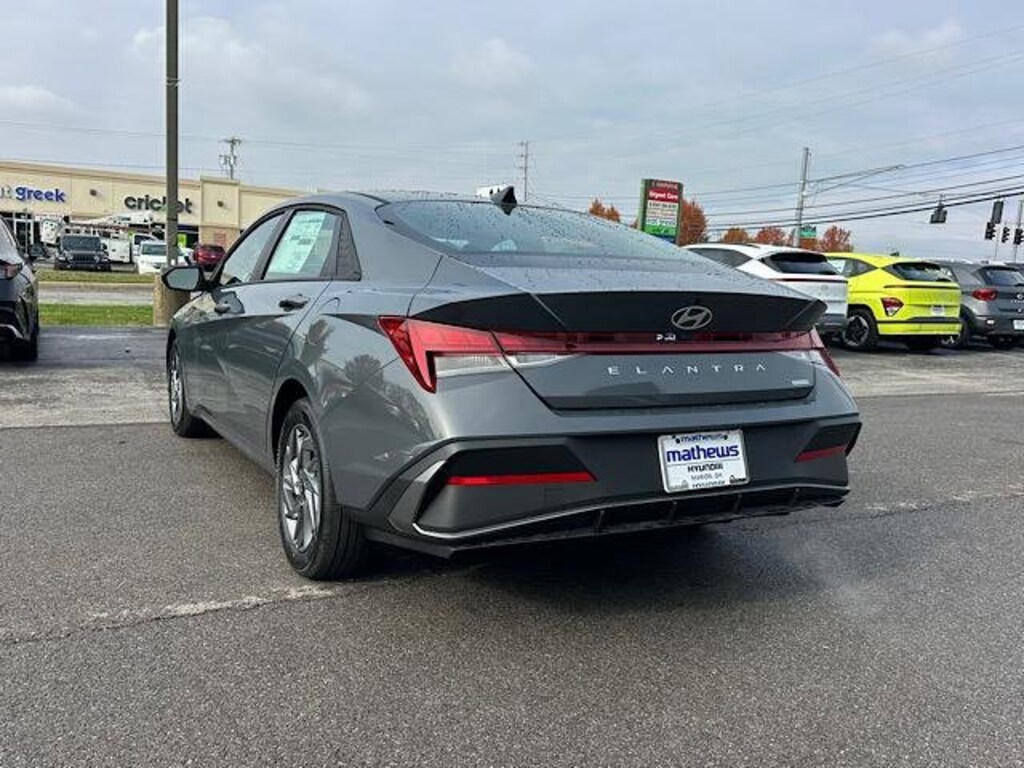 New 2026 Hyundai Elantra Hybrid Blue Sedan