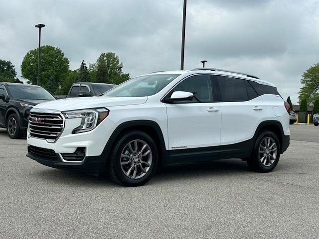 Used 2023 GMC Terrain SLT with VIN 3GKALPEGXPL184407 for sale in Marion, OH