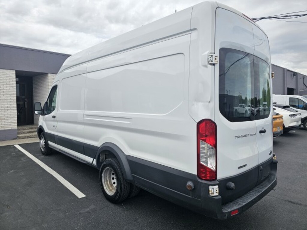 Used 2017 Ford Transit-350 w/Sliding Pass-Side Cargo-Door & 10,360 lb. GVWR Van High Roof HD Extended-Length Cargo Van