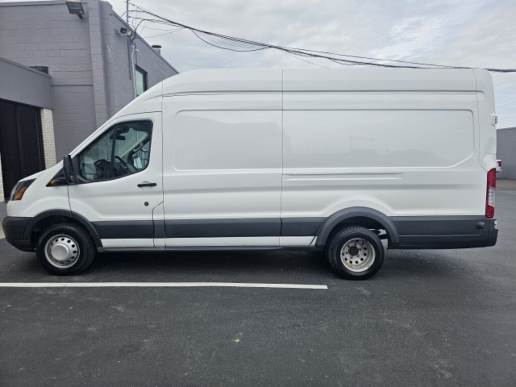 Used 2017 Ford Transit-350 w/Sliding Pass-Side Cargo-Door & 10,360 lb. GVWR Van High Roof HD Extended-Length Cargo Van