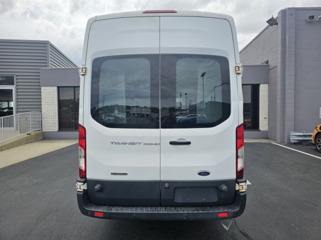 Used 2017 Ford Transit-350 w/Sliding Pass-Side Cargo-Door & 10,360 lb. GVWR Van High Roof HD Extended-Length Cargo Van