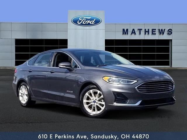 Used 2019 Ford Fusion Hybrid SEL with VIN 3FA6P0MU7KR195767 for sale in Sandusky, OH