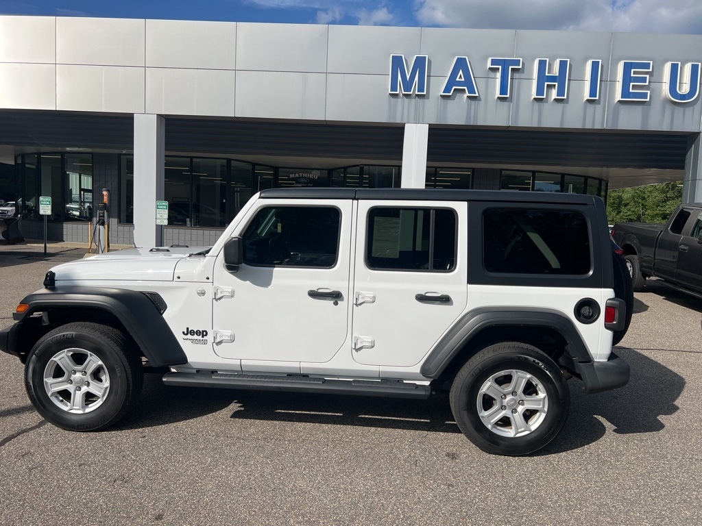 Used 2021 Jeep Wrangler Unlimited Sport S with VIN 1C4HJXDN3MW686746 for sale in Winchendon, MA