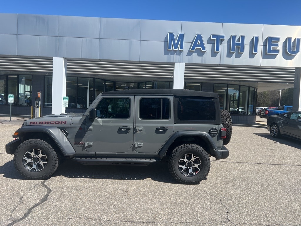 Used 2021 Jeep Wrangler Unlimited Rubicon with VIN 1C4HJXFN4MW801223 for sale in Winchendon, MA