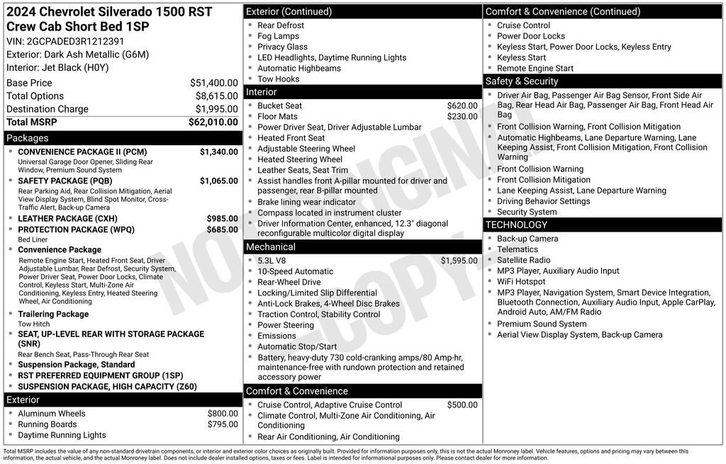 Used 2024 Chevrolet Silverado 1500 RST Truck Crew Cab