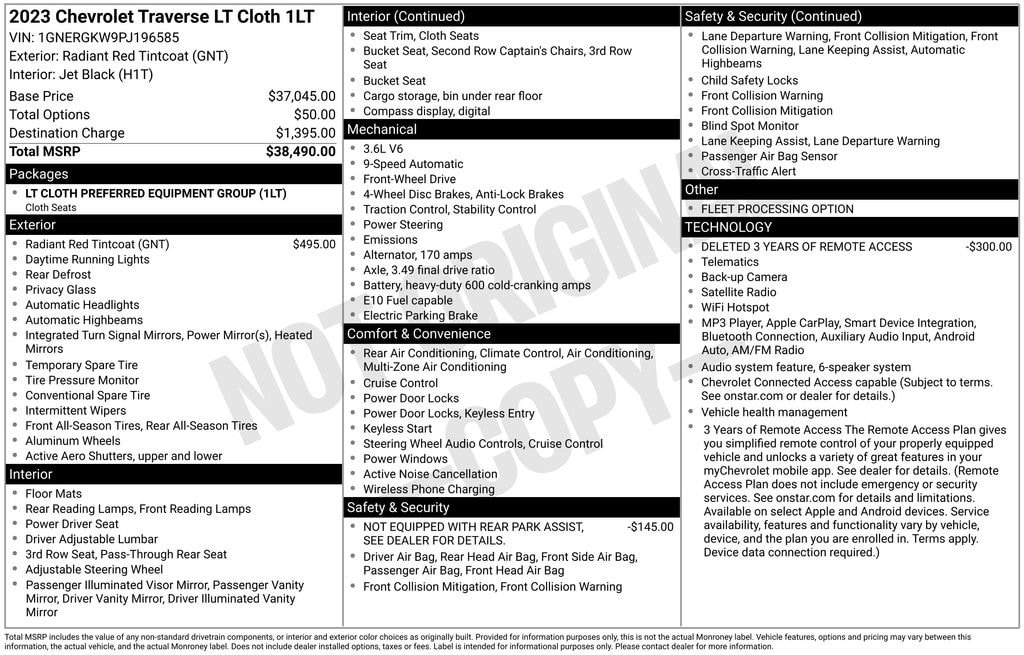 Used 2023 Chevrolet Traverse LT Cloth w/1LT SUV