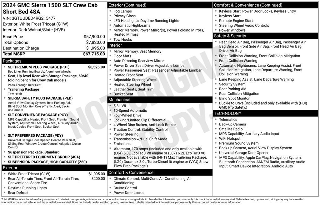 Used 2024 GMC Sierra 1500 SLT Truck Crew Cab