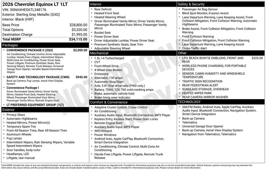 New 2026 Chevrolet Equinox LT SUV