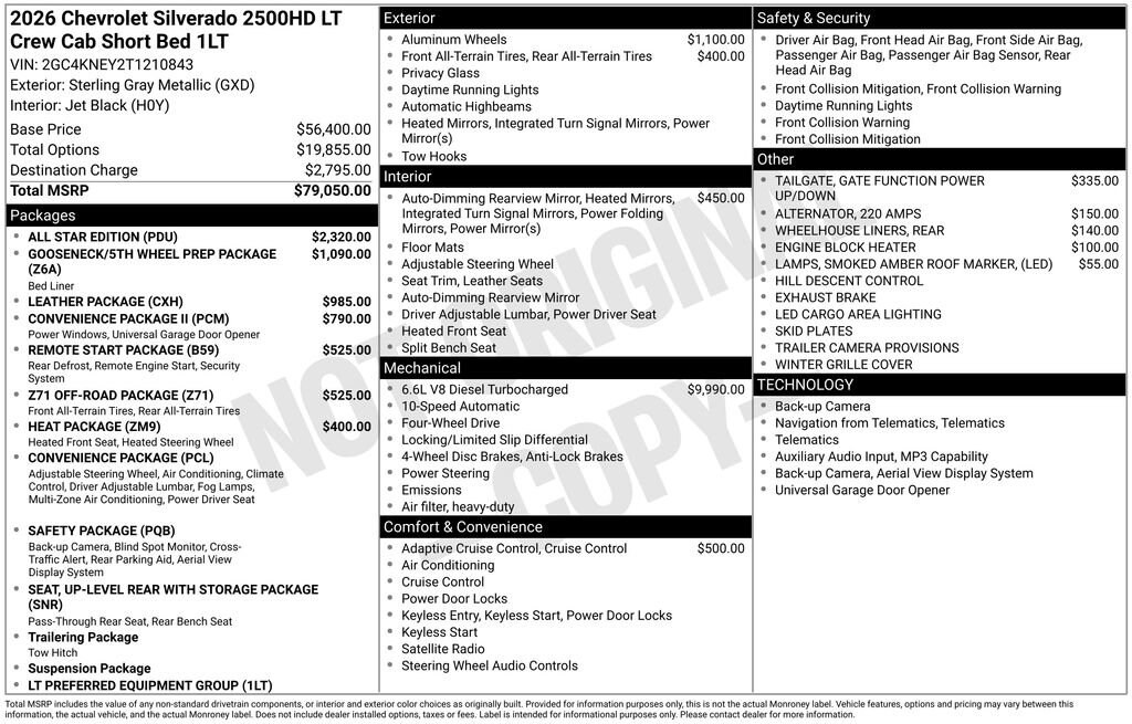 New 2026 Chevrolet Silverado 2500 HD LT Truck