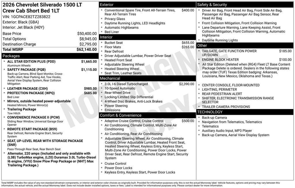 New 2026 Chevrolet Silverado 1500 LT Truck