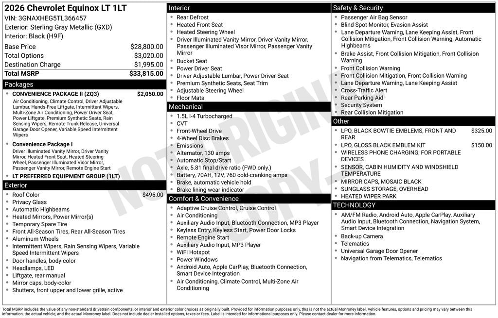 New 2026 Chevrolet Equinox LT SUV