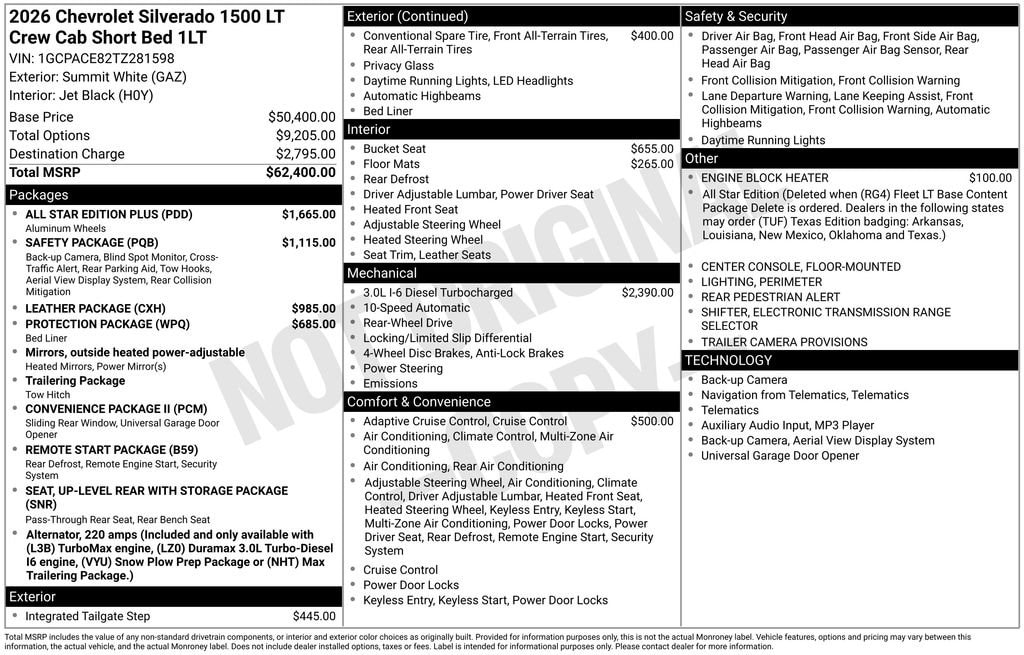 New 2026 Chevrolet Silverado 1500 LT Truck