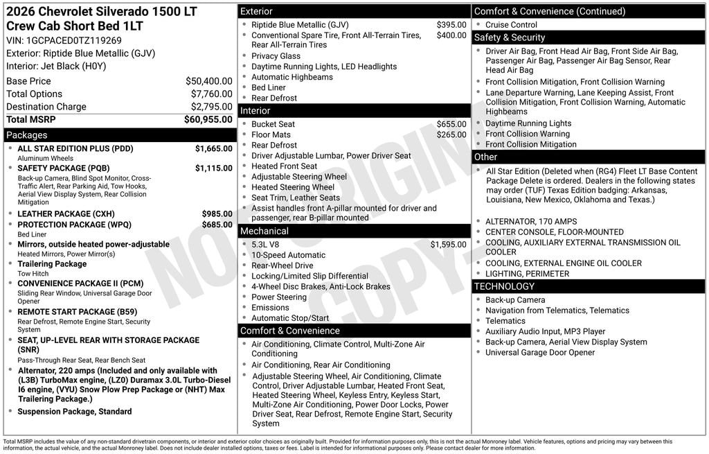 New 2026 Chevrolet Silverado 1500 LT Truck