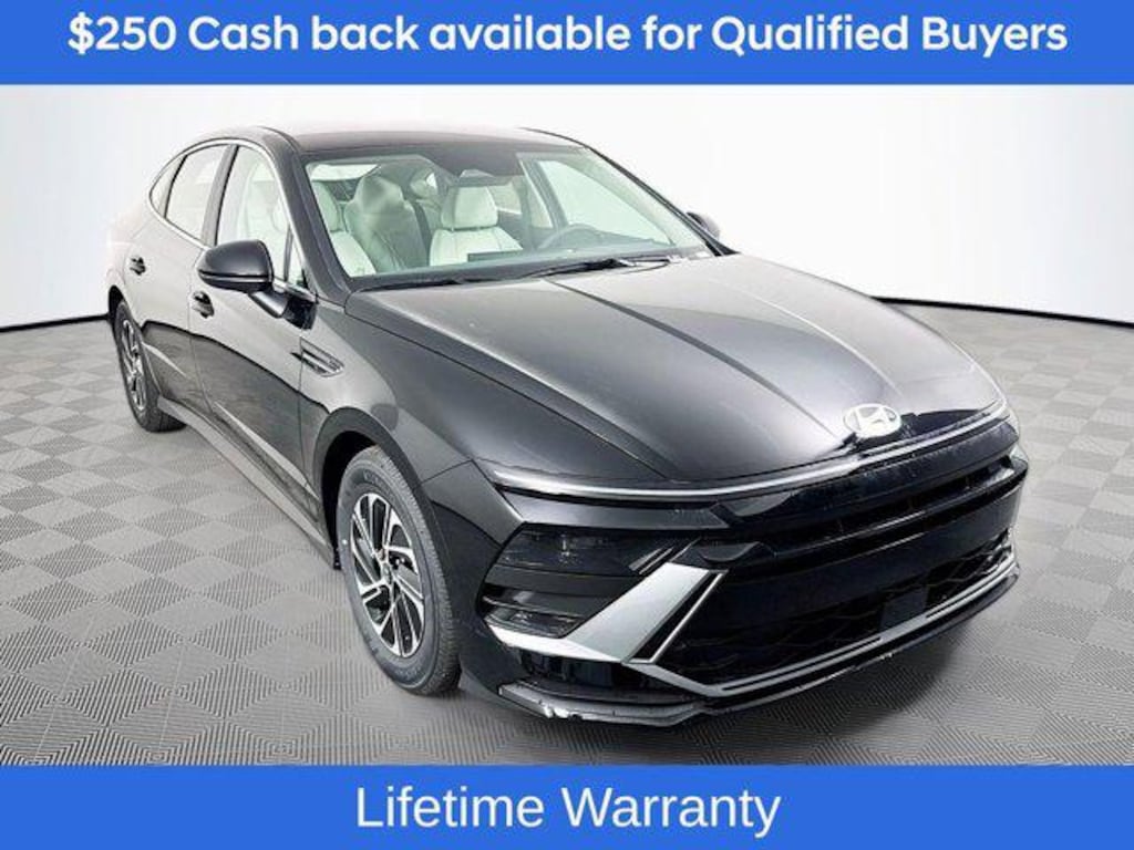 New 2026 Hyundai Sonata Hybrid Blue Sedan