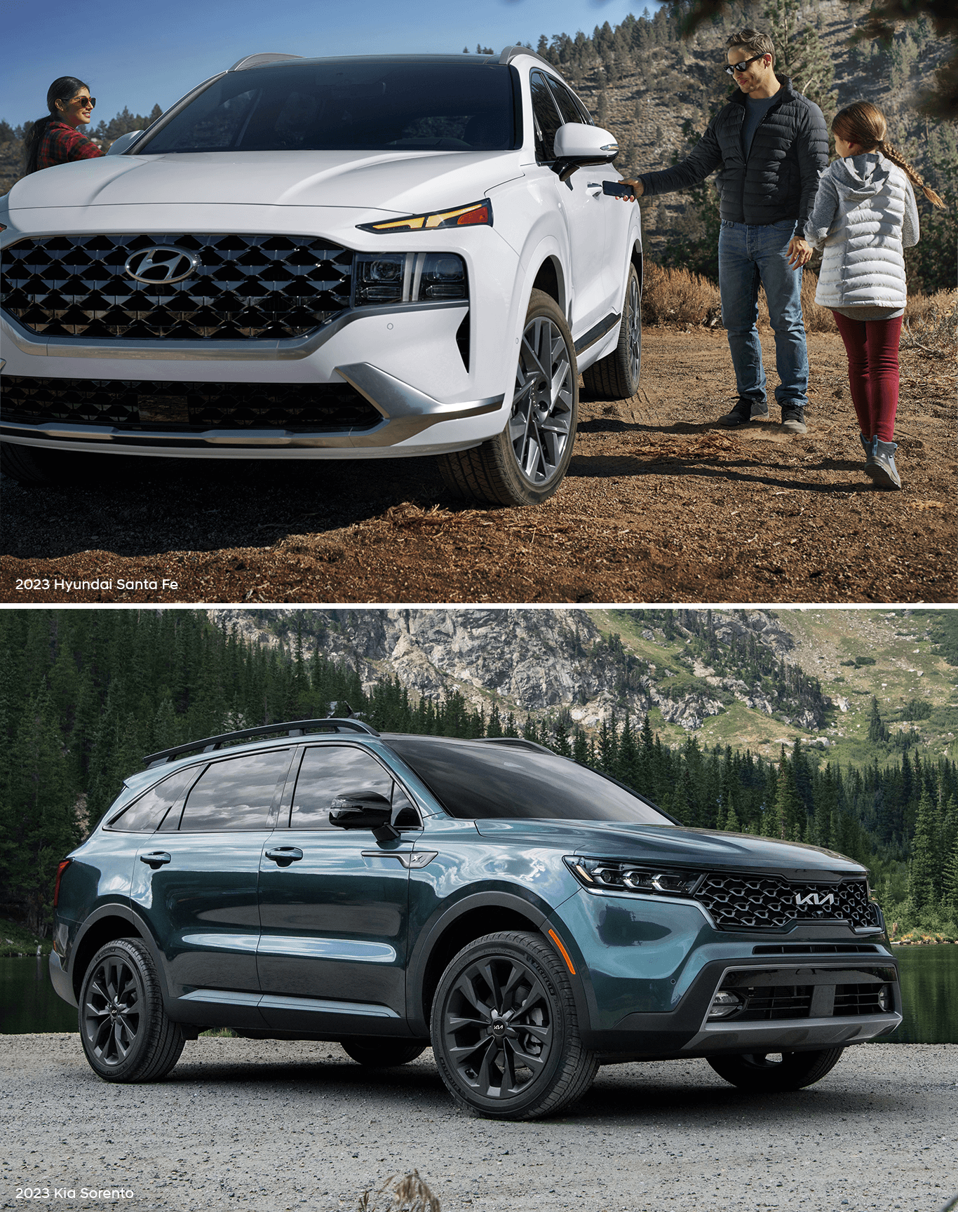 Kia Sorento vs. Hyundai Santa Fe Features