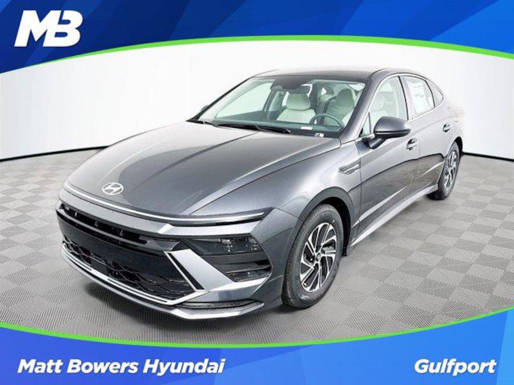 New 2026 Hyundai Sonata Hybrid Blue Sedan