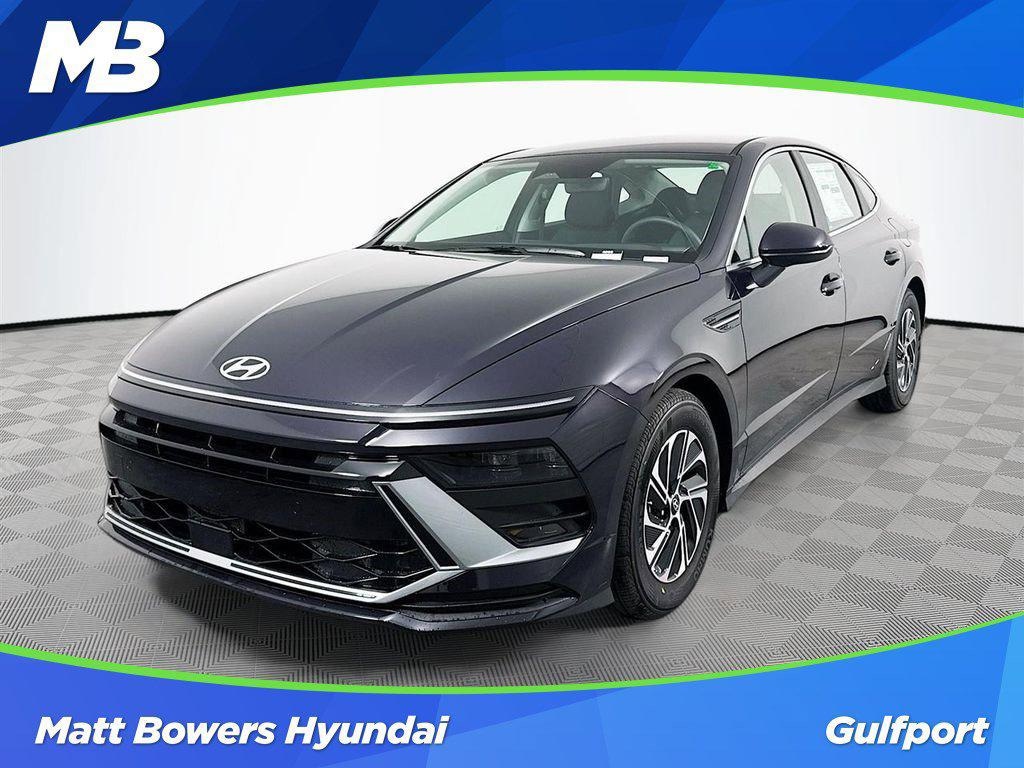 New 2026 Hyundai Sonata Hybrid Blue Sedan