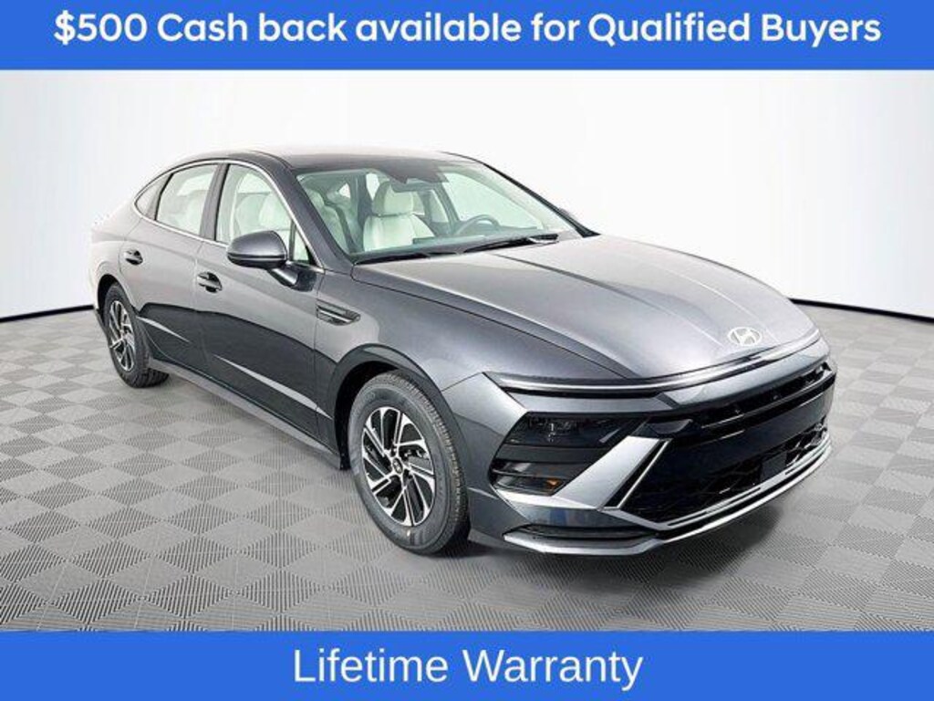 New 2026 Hyundai Sonata Hybrid Blue Sedan