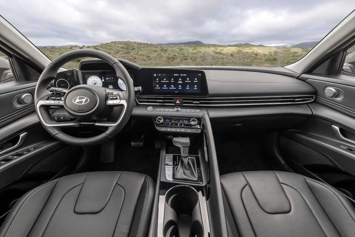 2026 Hyundai Elantra dashboard with available digital displays