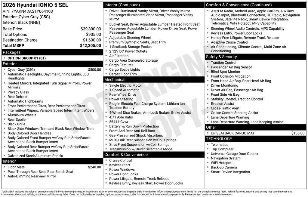 New 2026 Hyundai IONIQ 5 SEL SUV