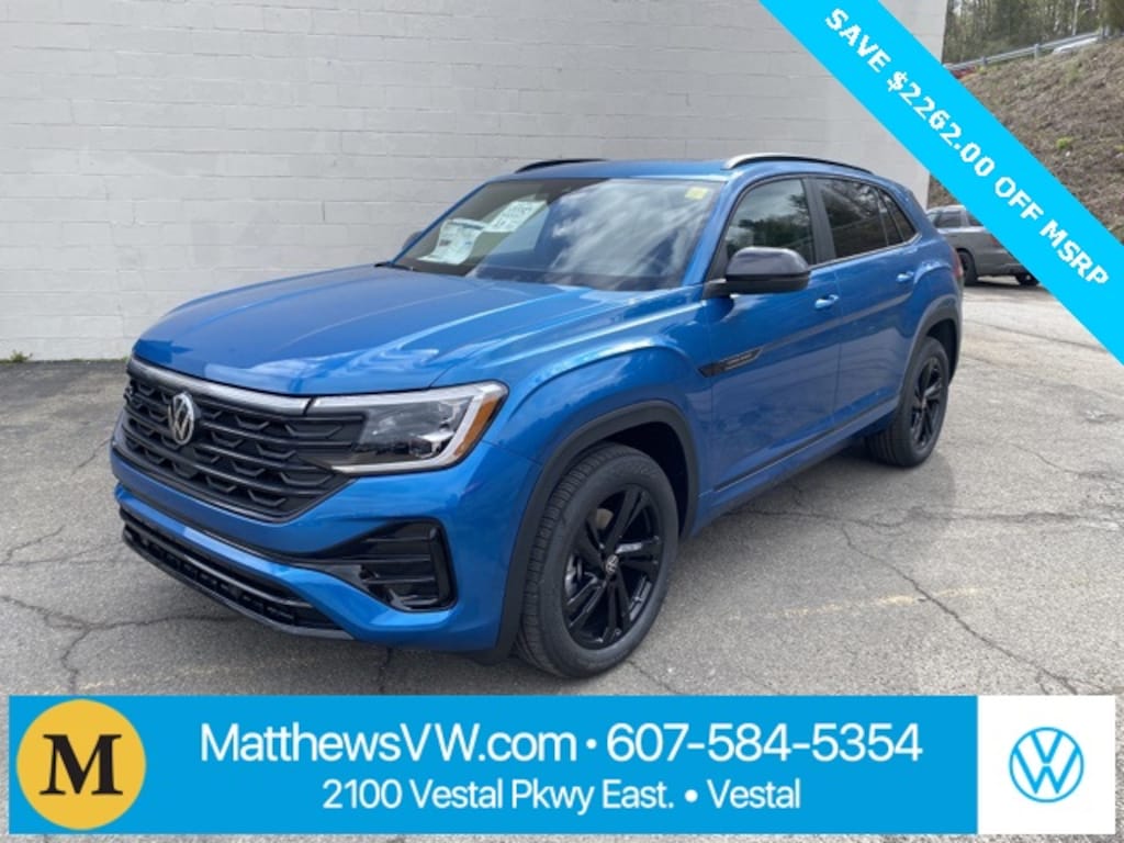 New 2025 Volkswagen Atlas Cross Sport 2.0T SEL R-Line Black SUV