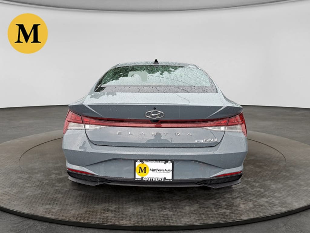 Used 2023 Hyundai Elantra Hybrid Blue Car