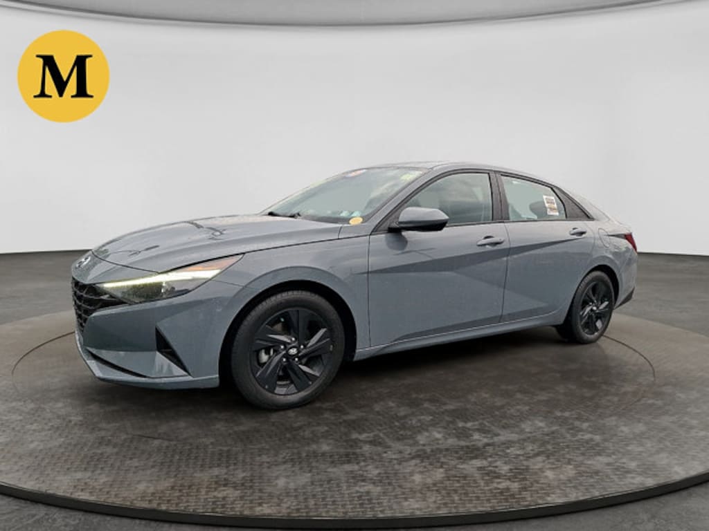 Used 2023 Hyundai Elantra Hybrid Blue Car