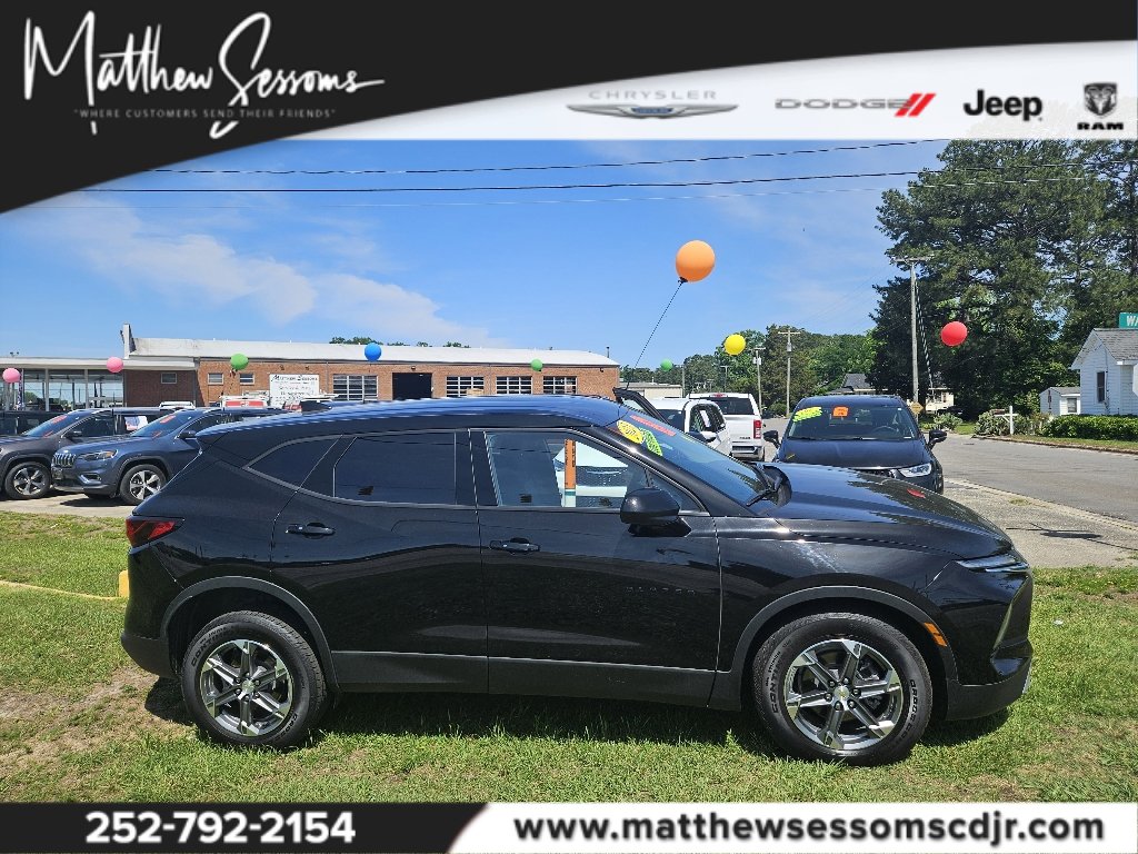 Used 2023 Chevrolet Blazer 2LT with VIN 3GNKBCR44PS166848 for sale in Williamston, NC