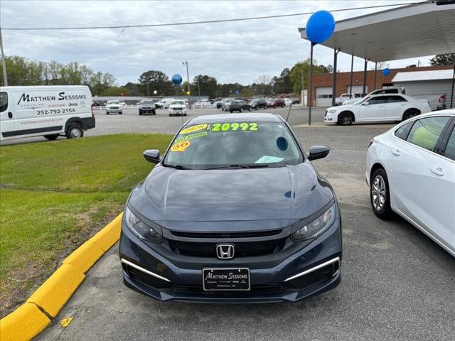 Used 2020 Honda Civic LX with VIN 2HGFC2F64LH517246 for sale in Williamston, NC