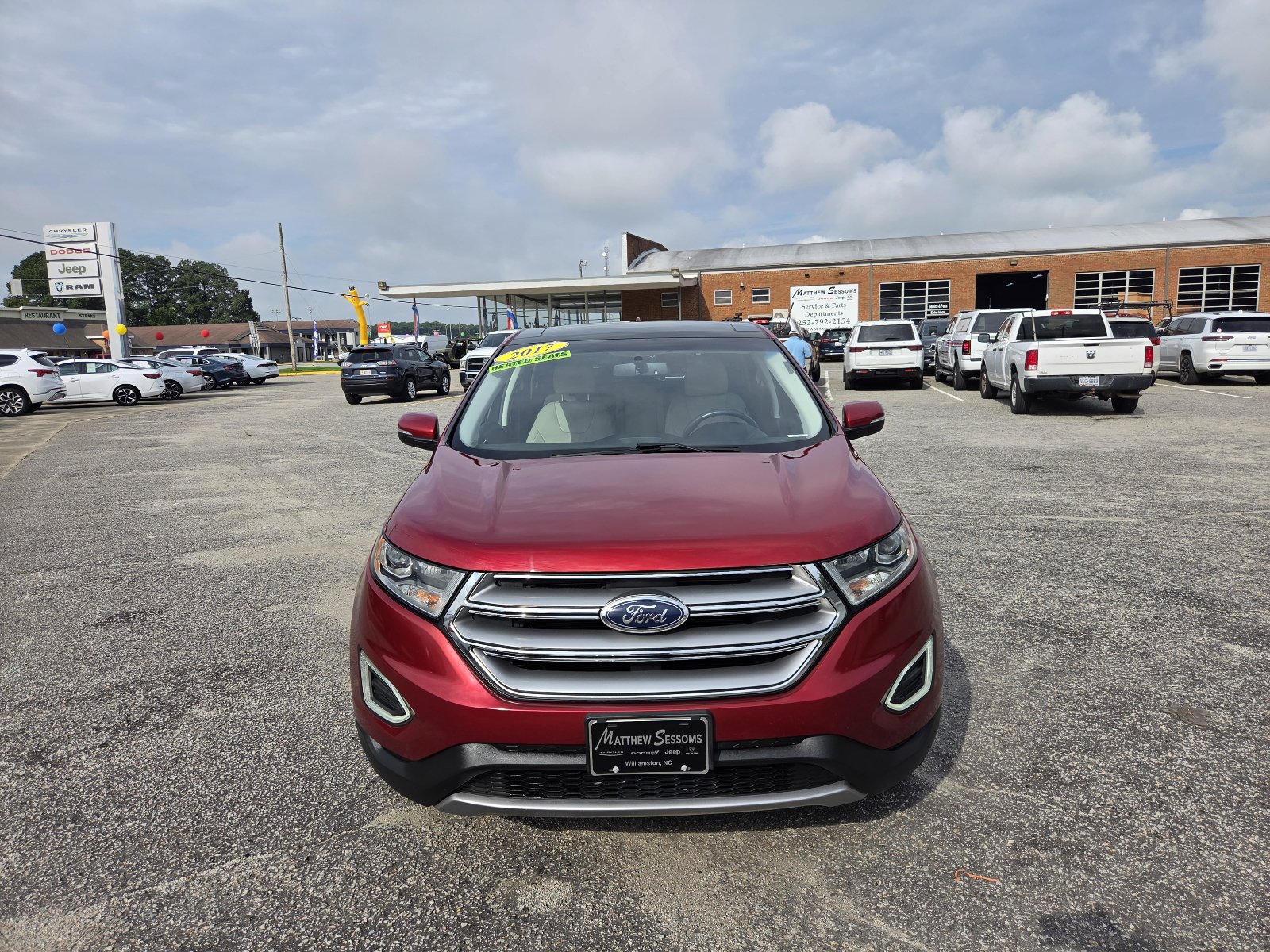 Used 2017 Ford Edge Titanium with VIN 2FMPK3K91HBC34935 for sale in Williamston, NC