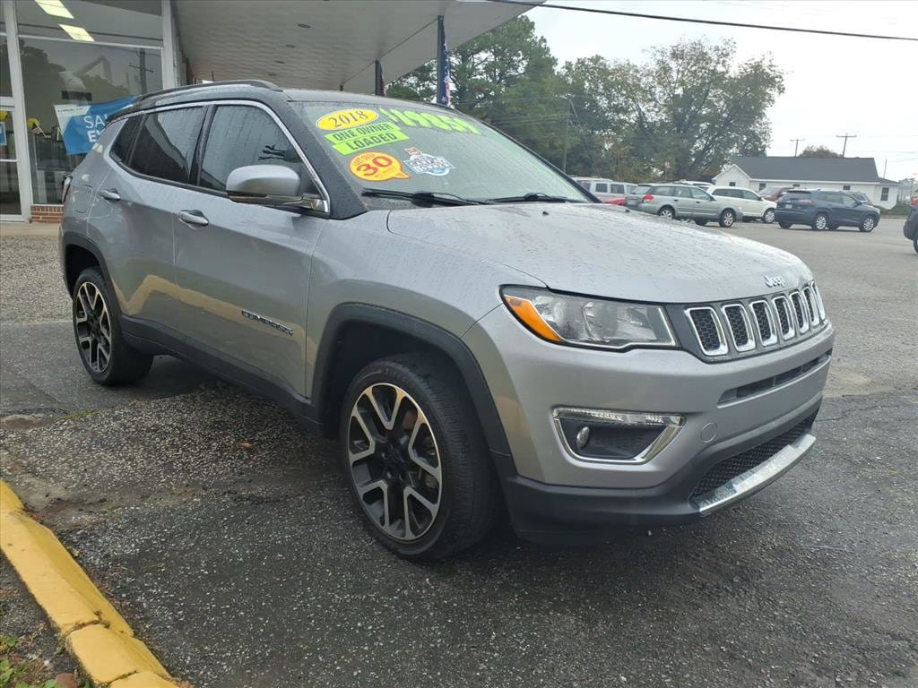 Used 2018 Jeep Compass Limited with VIN 3C4NJDCB6JT182850 for sale in Williamston, NC