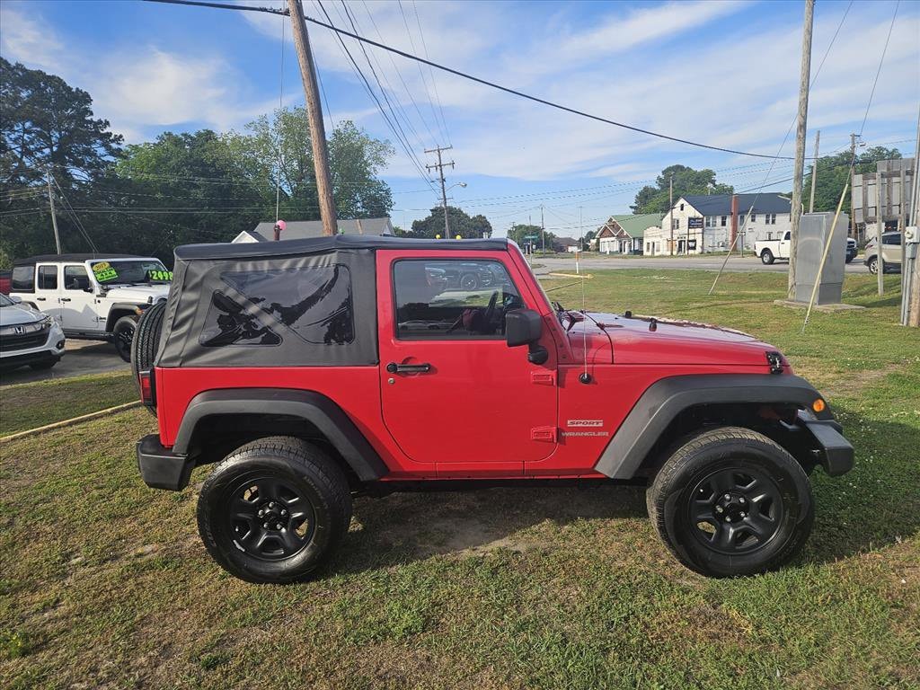 Used 2012 Jeep Wrangler Sport with VIN 1C4AJWAG2CL286520 for sale in Williamston, NC