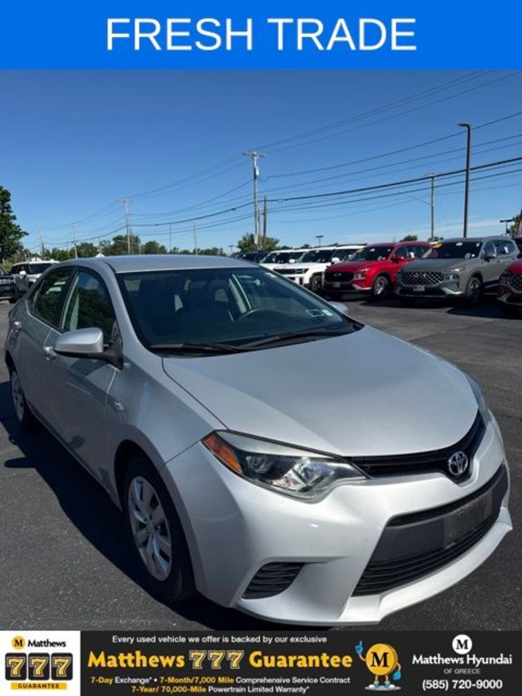 Used 2014 Toyota Corolla LE Sedan