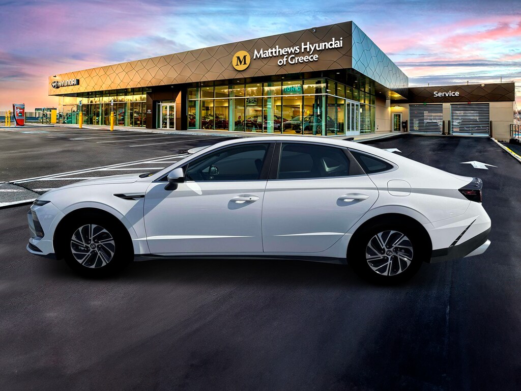 New 2026 Hyundai Sonata Hybrid Blue Sedan